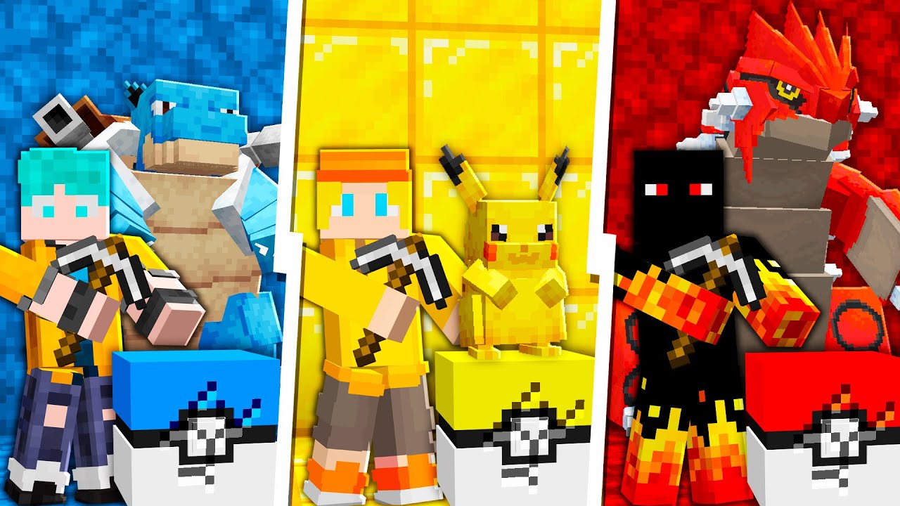 POKÉMON das CORES no Minecraft!