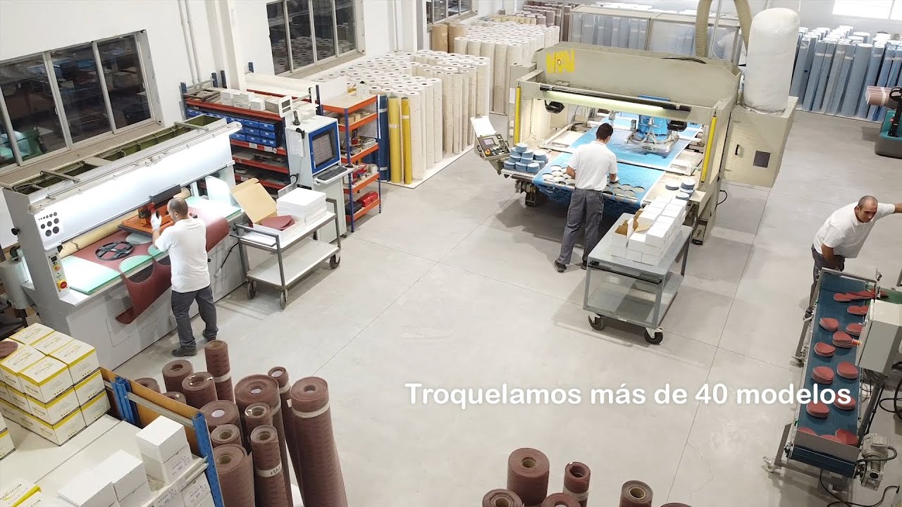 Fabricación Discos y Pliegos de lija | ABRACOM