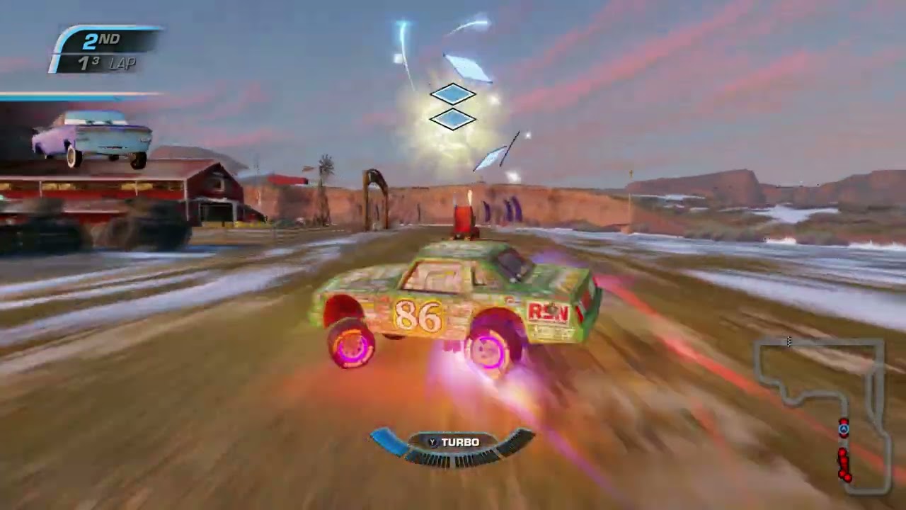 can chick hicks win a race on his ARCH NEMESISES hometrack