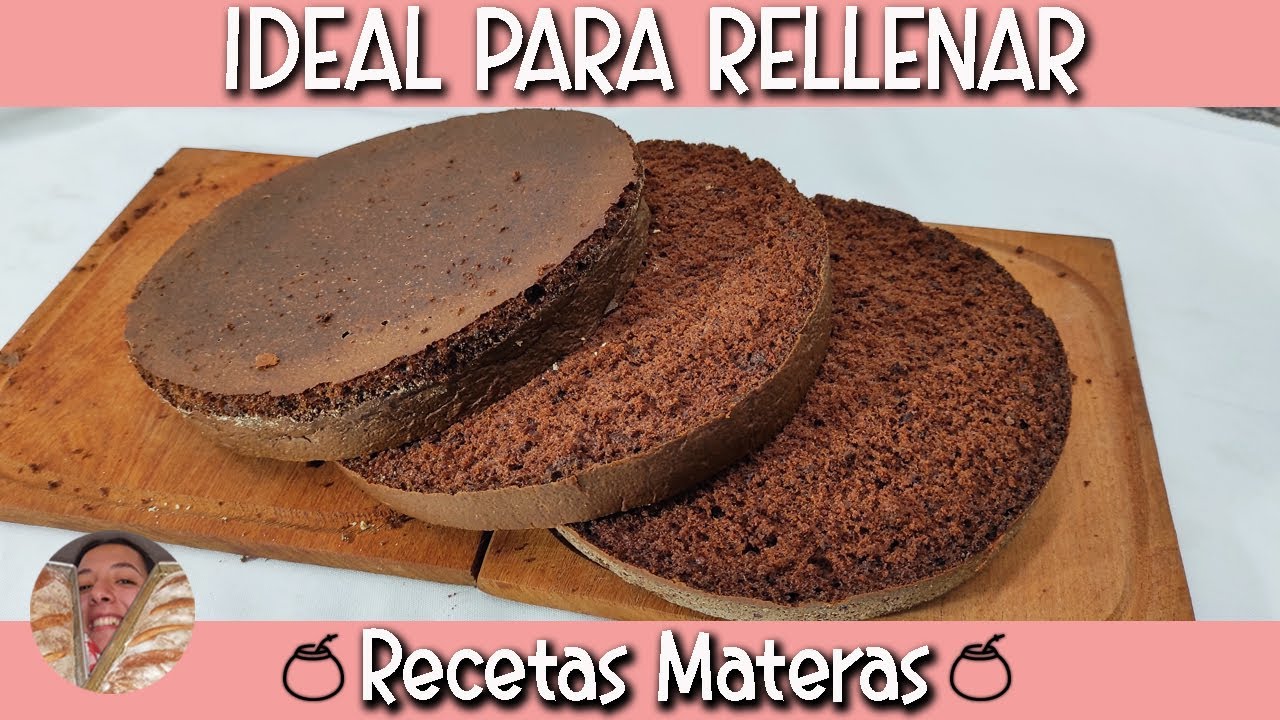 Bizcochuelo para rellenar | SOLO 4 INGREDIENTES
