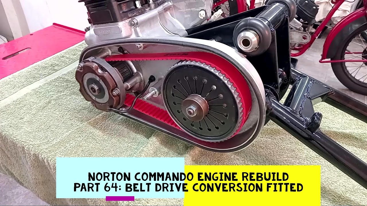 Ремонт двигателя Norton Commando. Часть 64: Установка ременного привода