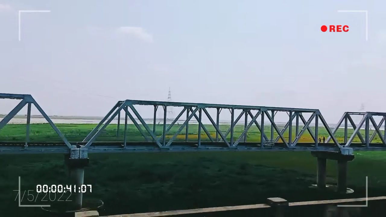 Koshi Railway Bridge, Supaul ❤️ #bihar #travel #nature #bridge