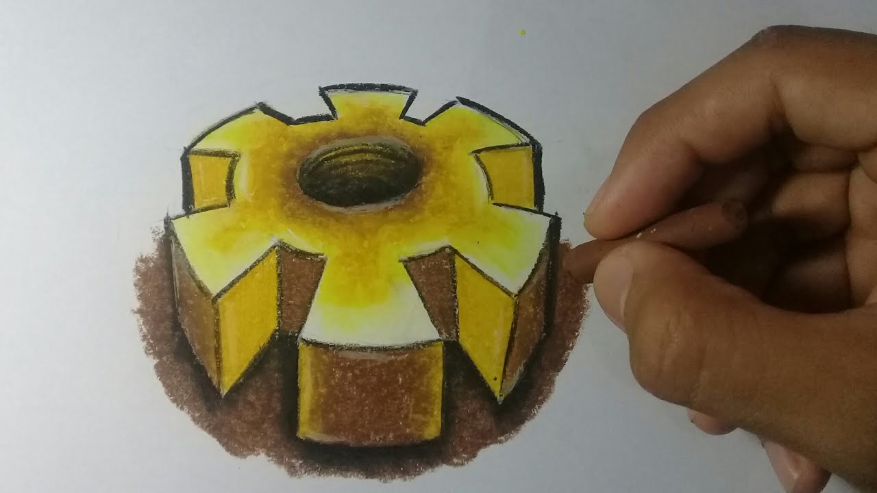 How to Draw 3D Gear for Poster Making