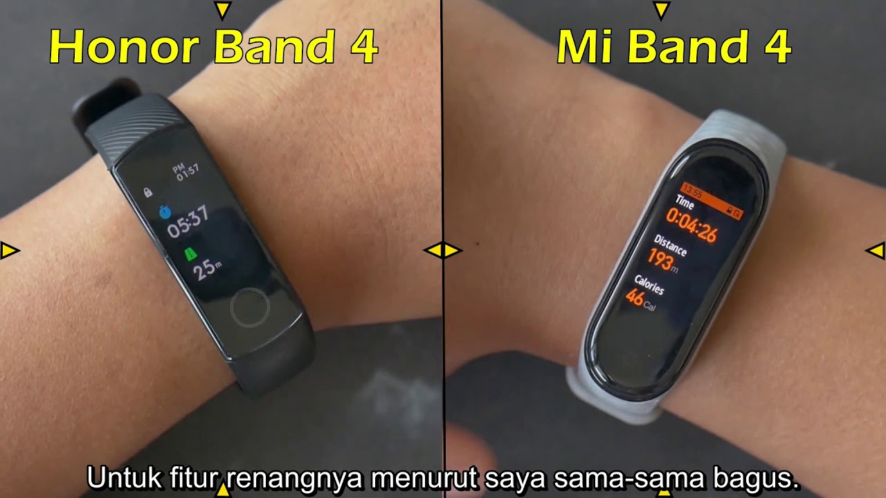 Mi Band 4 Vs Honor Band 4 - Indonesia