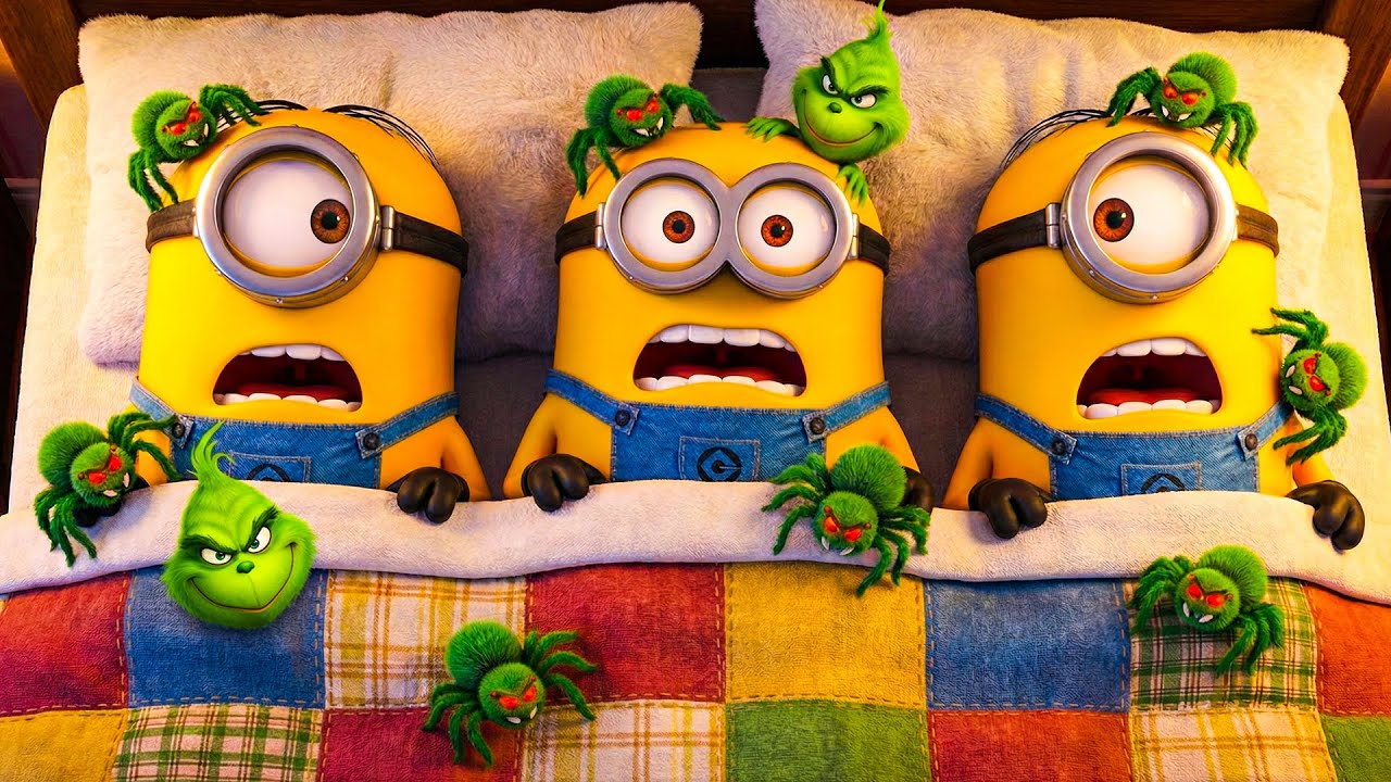 Night Spiders: Can Anyone Sleep With This Many Eyes Watching? 👀🕷️ | Minions Grinch’s Animation