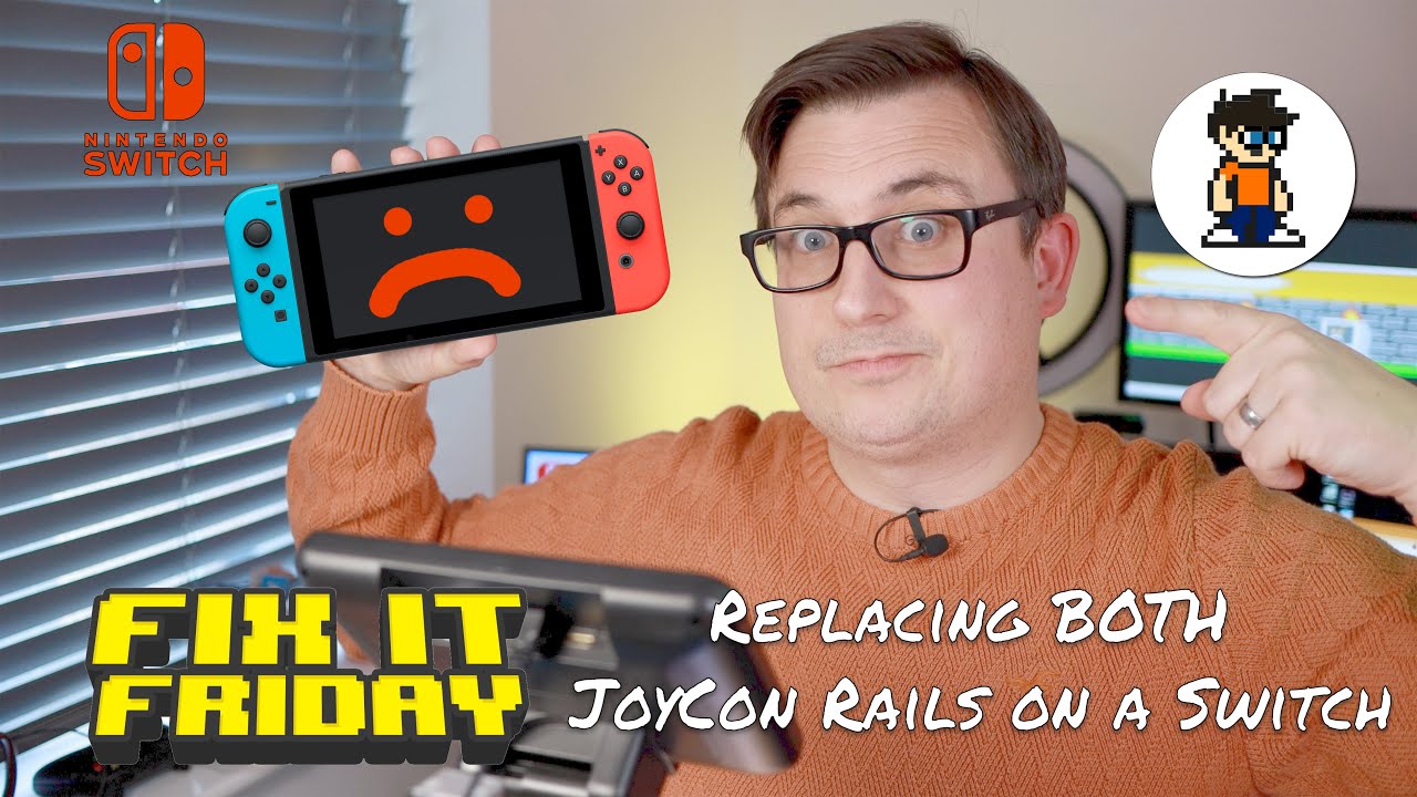 Как заменить направляющие Joycon на Nintendo Switch с ОБЕИХ сторон — Fix it Friday