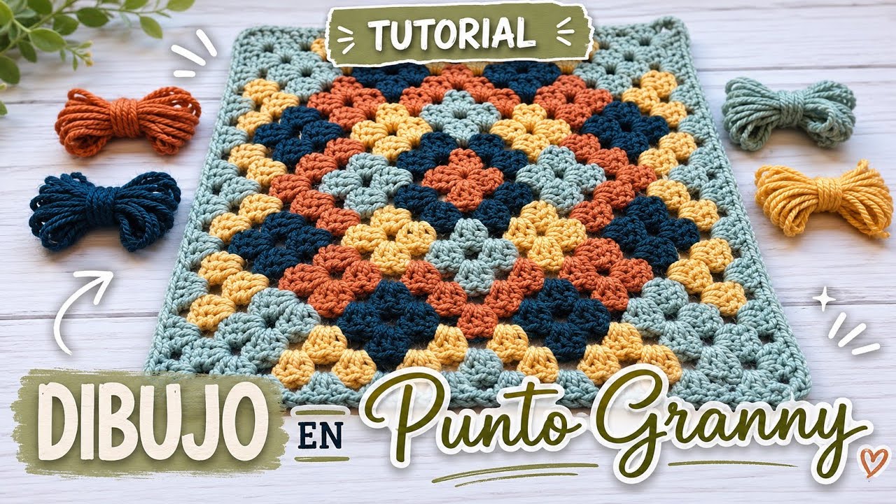 Как делать РИСУНКИ с помощью GRANNY STITCH👌💯🧶🙌 НЕ ПРОПУСТИТЕ ЭТОТ УРОК