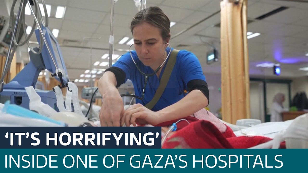 Doctor recounts harrowing shifts working at one of Gaza's last standing hospitals | ITV News