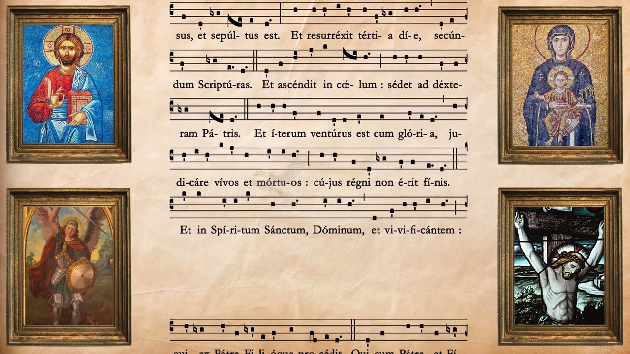Credo III - Catholic Latin Gregorian Chant (Lyrics)
