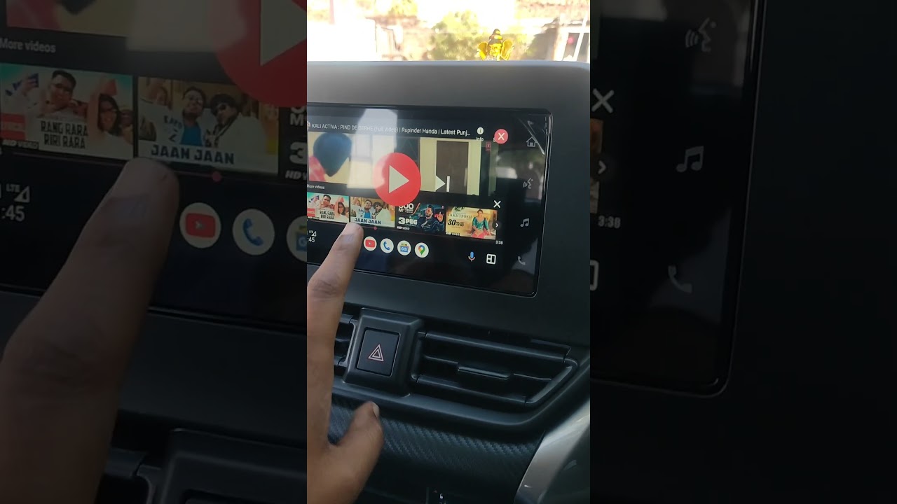 Play YouTube Video in Android Auto car Play #shorts