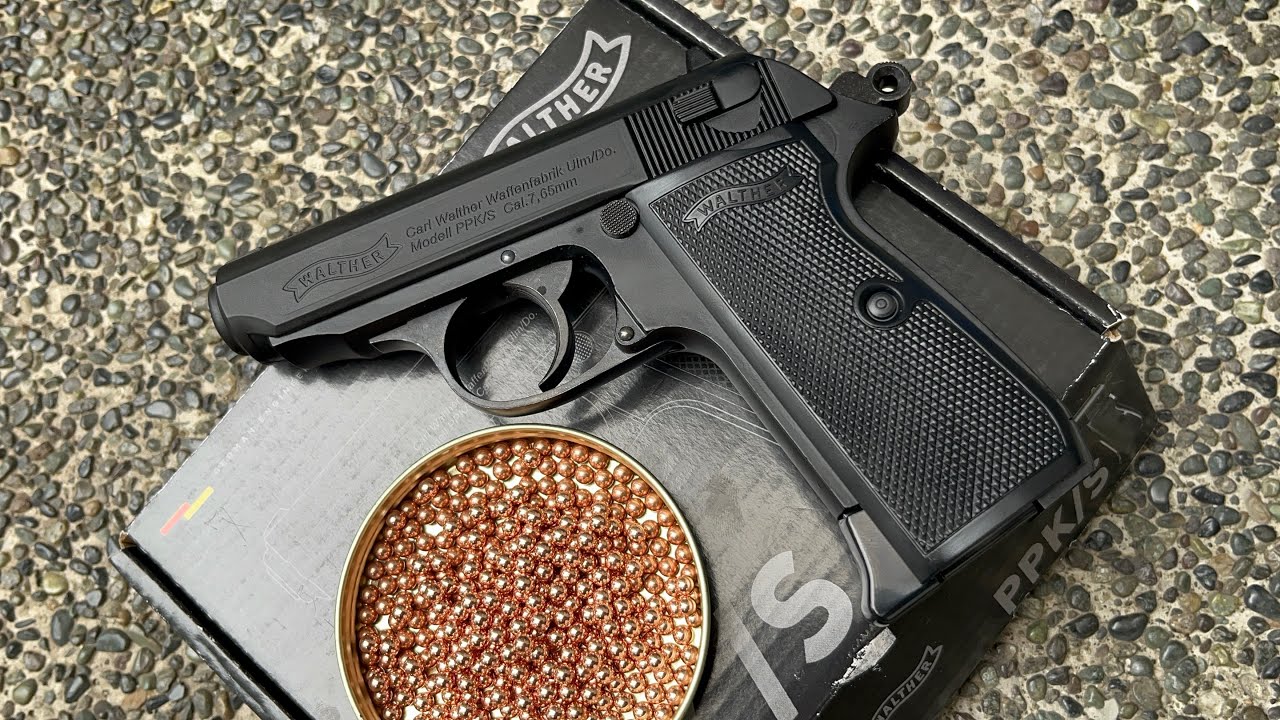 Umarex Airgun Walther PPK/S Full Metal unboxing and testing