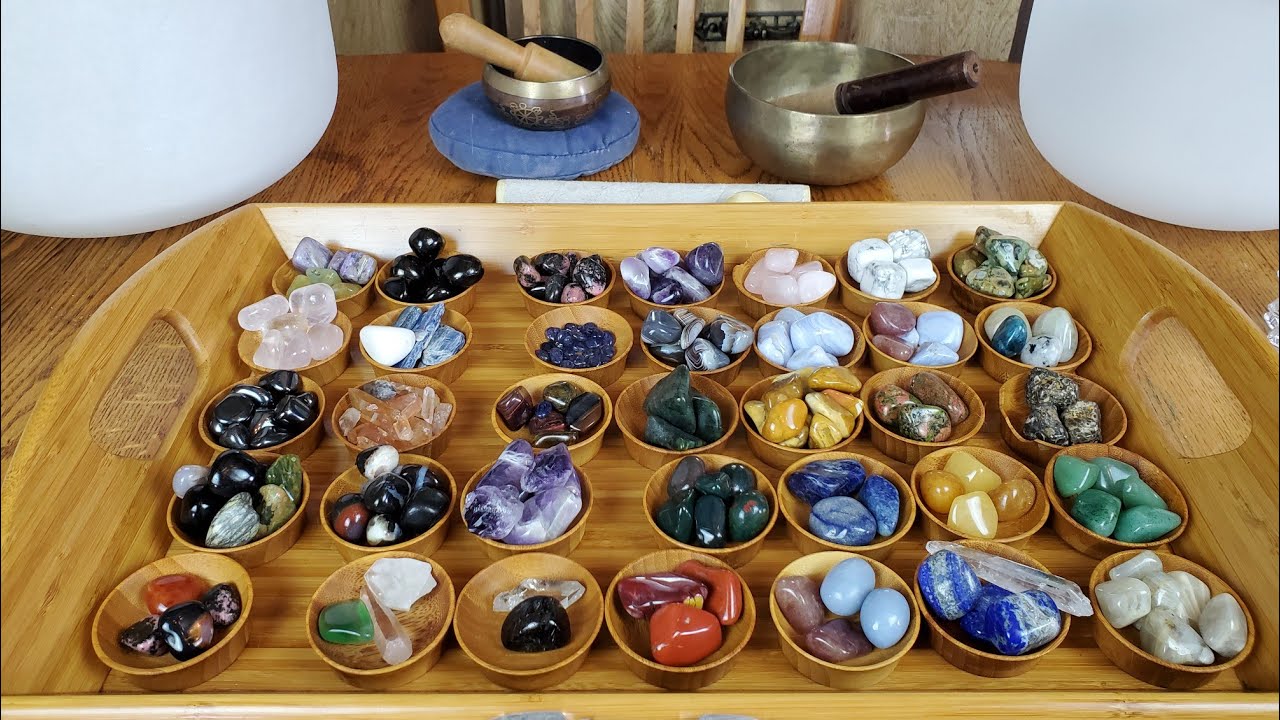 ASMR Crystal Cleaning and Tray Oiling While You Relaxxxx...🥱 😴