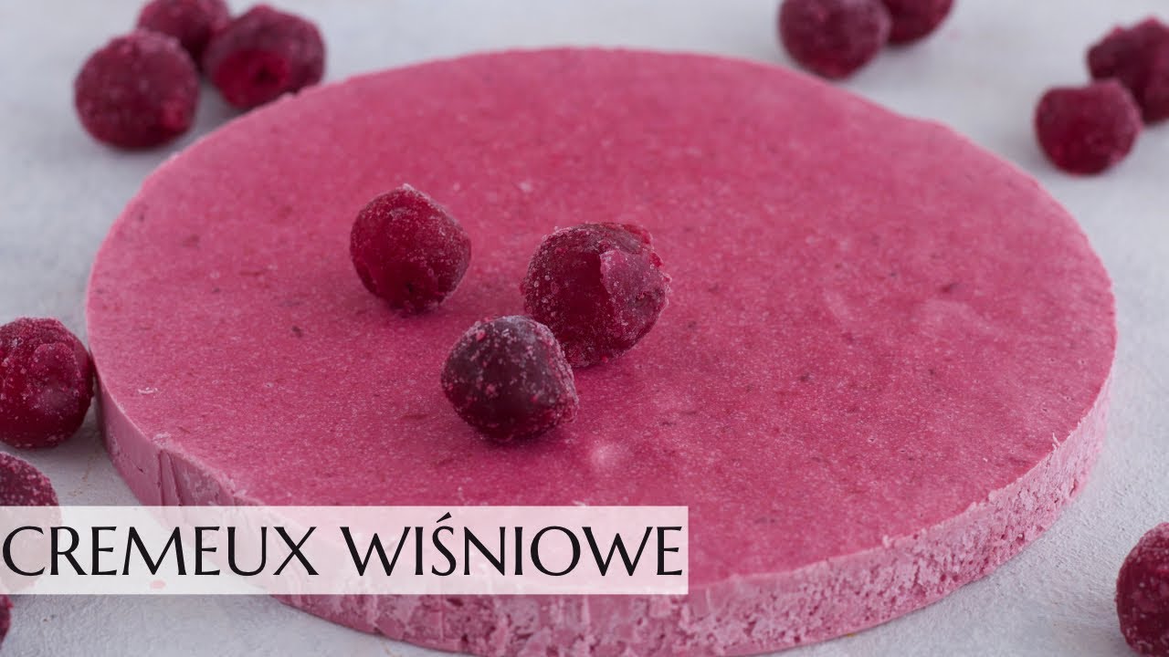 Cremeux wiśniowe- aksamitna kremowa wkładka do tortu z wiśniowym akcentem