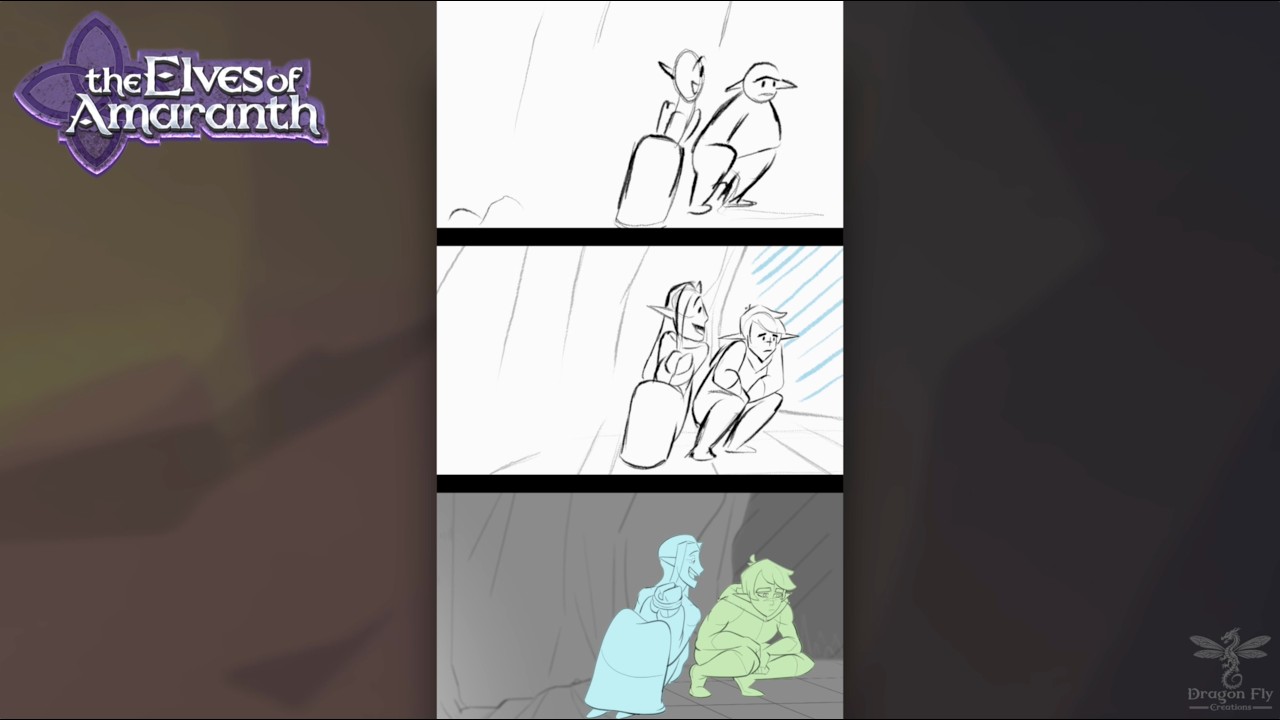 The Elves of Amaranth - Storyboard Process (