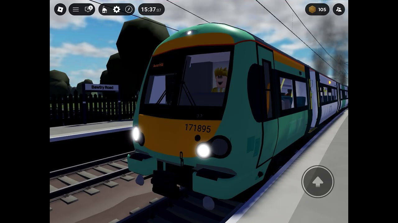 Class 171 train arrive and departure in bawtry road