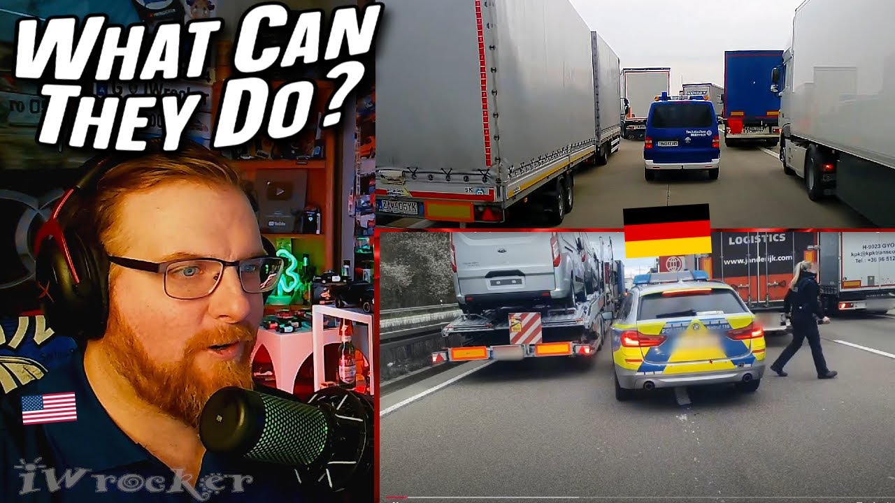 American Reacts to Germany Emergency Response During SEVERE Traffic Jam