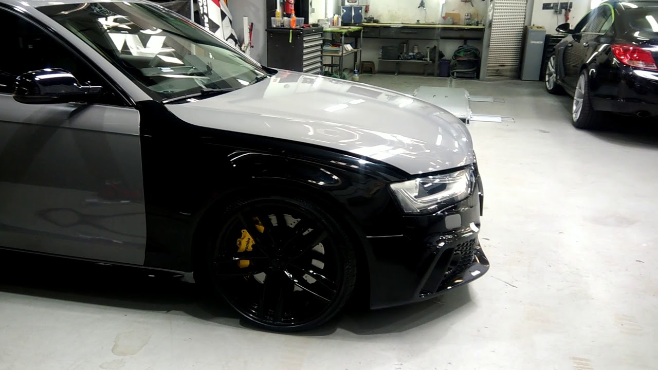 Audi A4 Nardo Grey wrap.