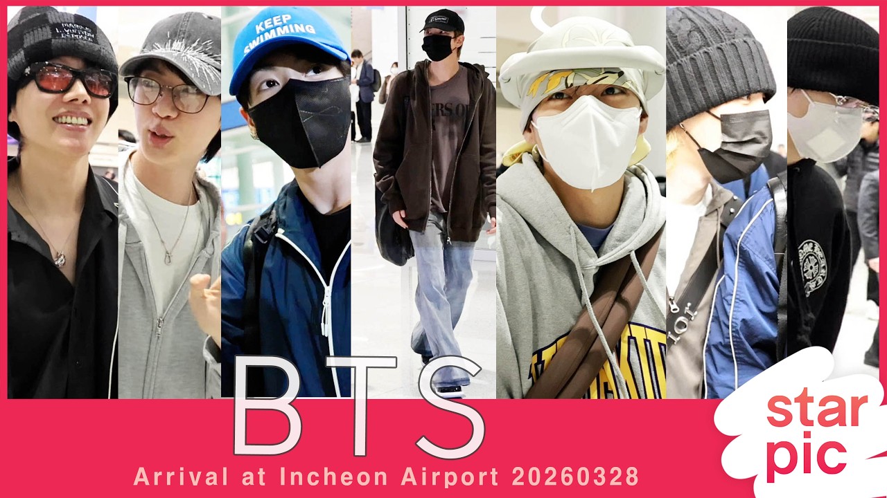 BTS '고양 콘서트에서 만나요!' [STARPIC] BTS Arrival at Incheon Airport 20260328