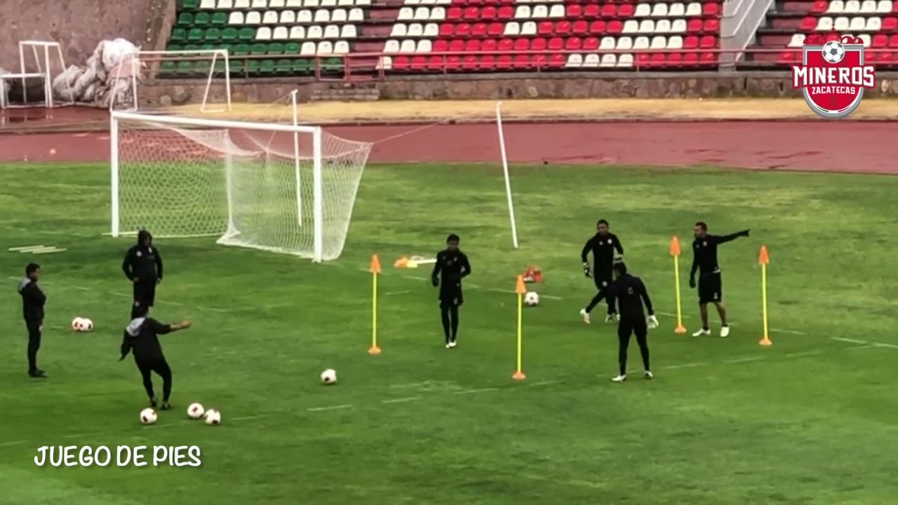 Entrenamiento de Porteros Mineros de Zacatecas Fraga, Gonzalez y Perez 22 junio 2022