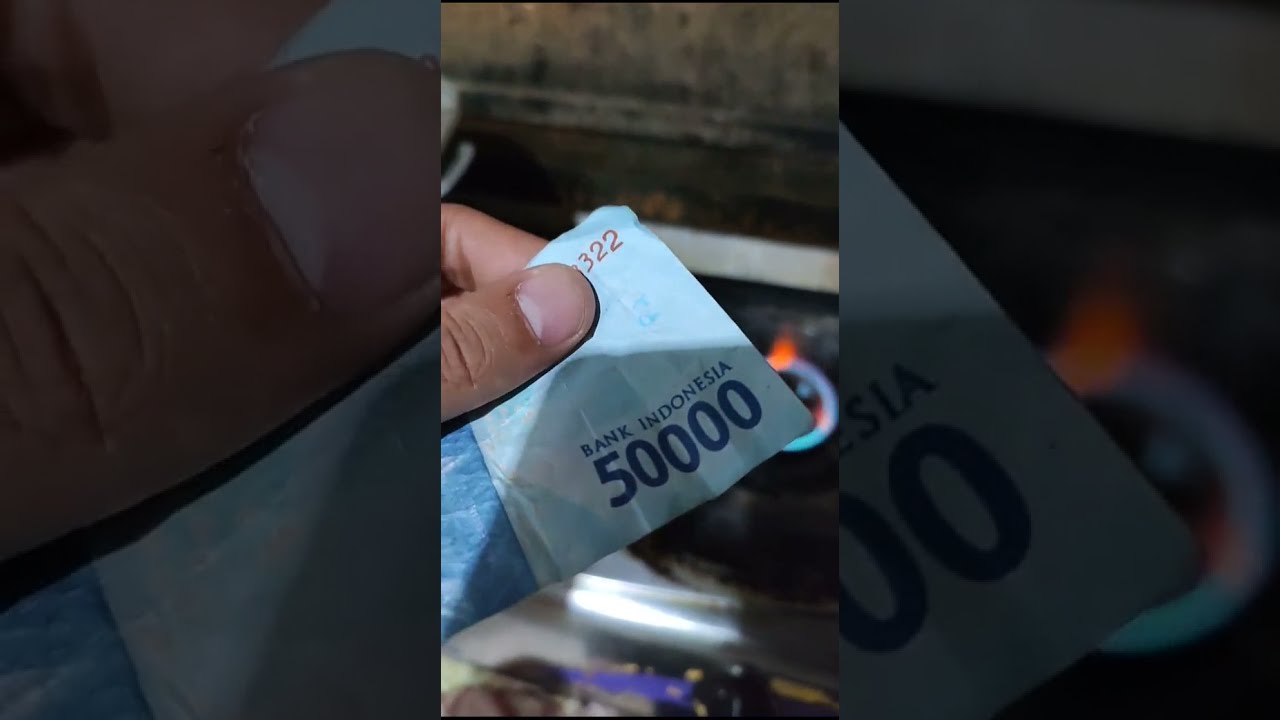 Bakar uang, tidak butuh uang .... ..... palsu