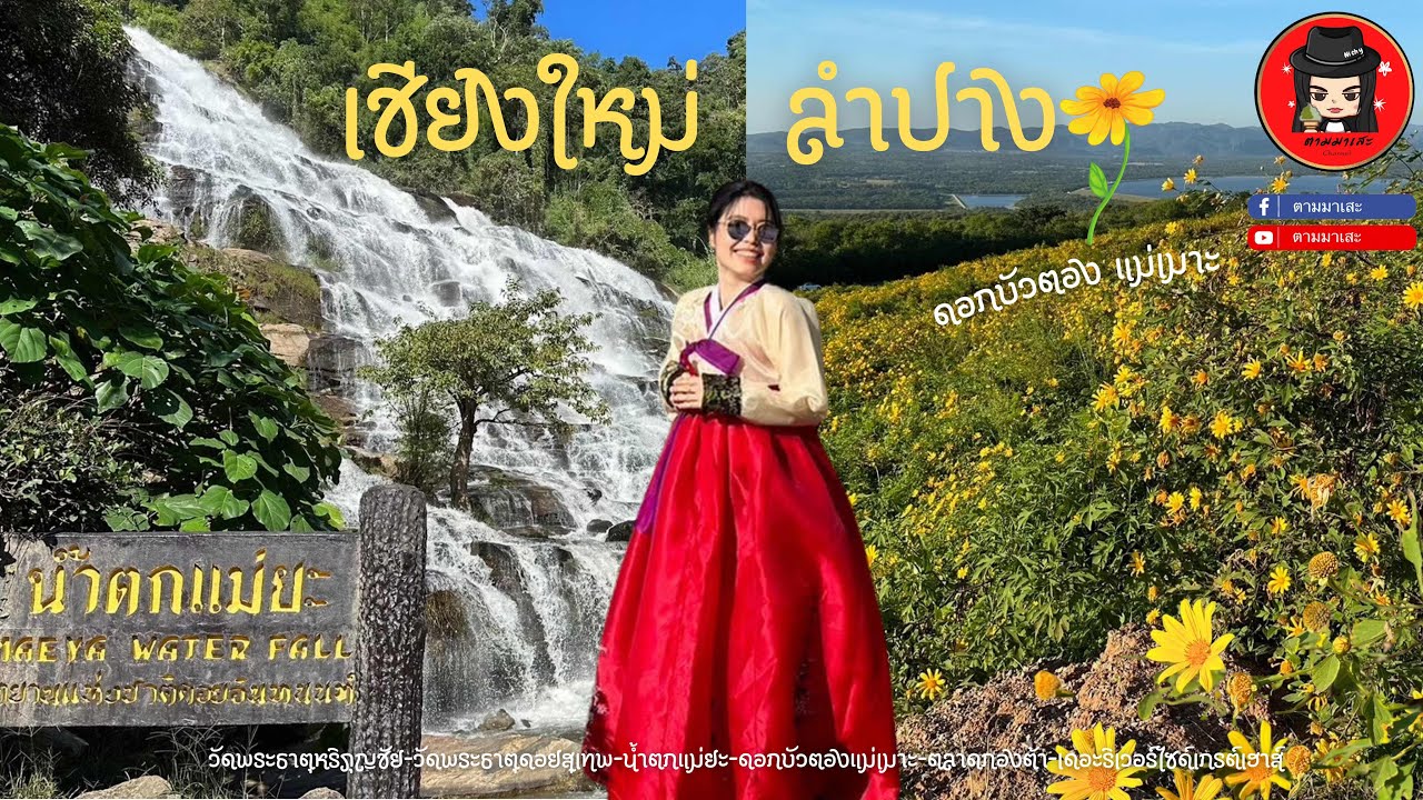 ทริปเหนือ3วัน2คืน น้ำตกแม่ยะ💦-ดอกบัวตองแม่เมาะ🌼|เชียงใหม่-ลำปาง