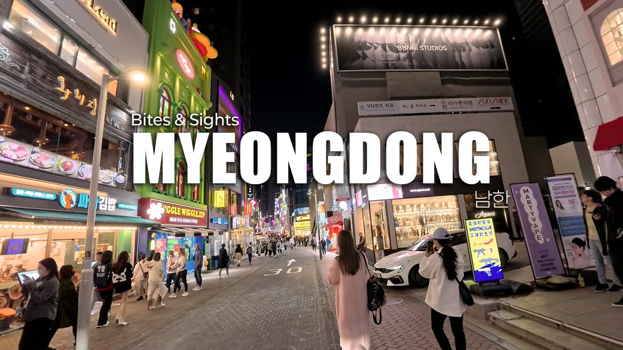 Quick EATS, Cool STREETS | South Korea's Myeongdong in Minutes!