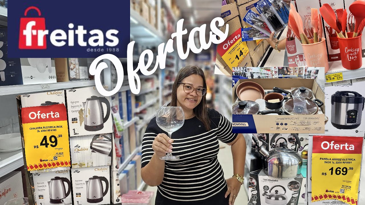 🔥 TOUR NA LOJAS FREITAS | Utilidades do lar e eletro com preços SURPREENDENTE