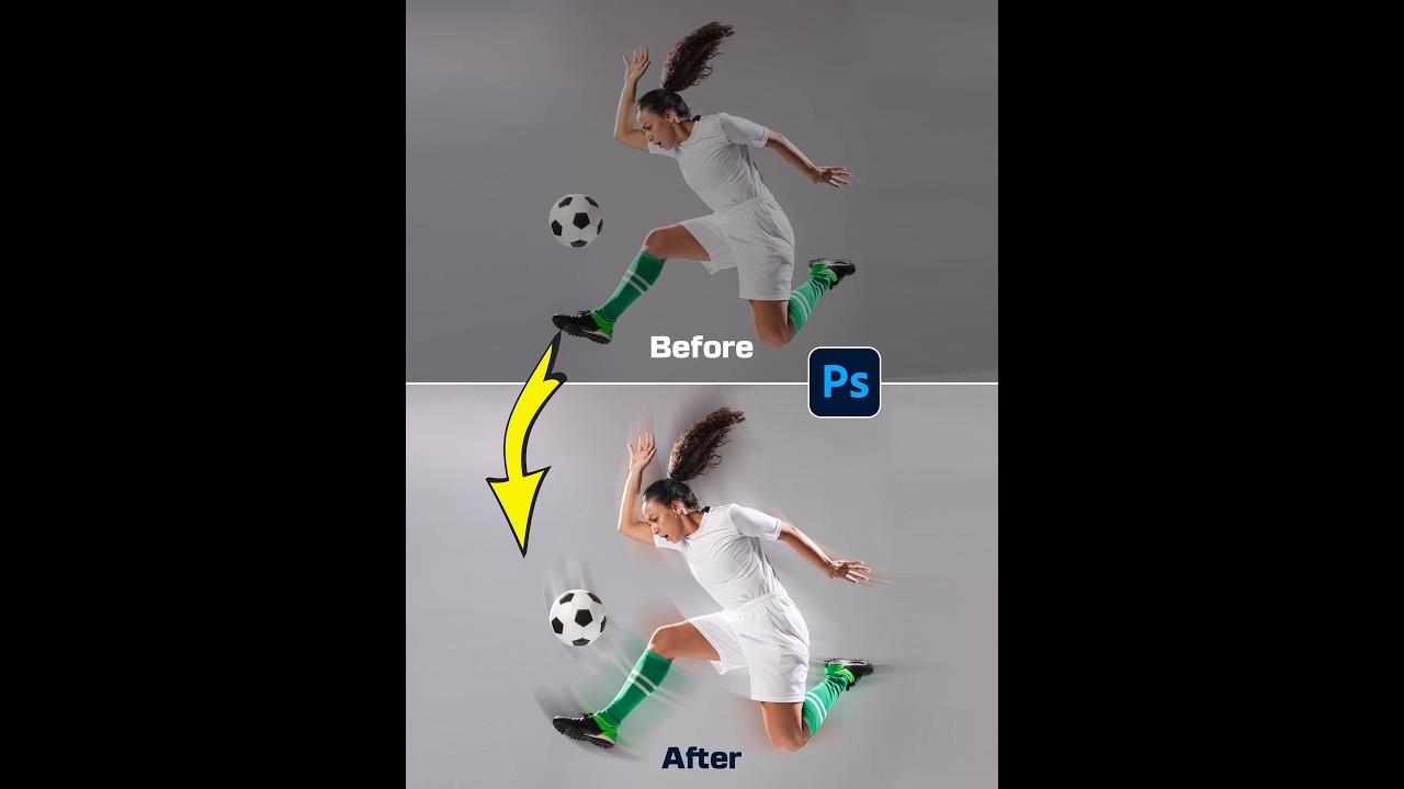 Photoshop Tutorial Motion Blur Effect #youtube