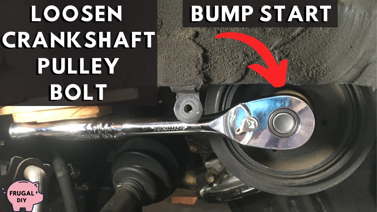 Loosen Crankshaft Pulley Bolt by Bump Starting the Engine | Loosen Harmonic Balancer Bolt