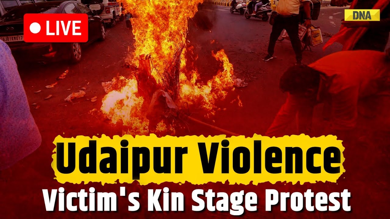 LIVE: Udaipur Violence | Stabbing | Victim's Kin Protest | Internet Services Suspended | Rajasthan