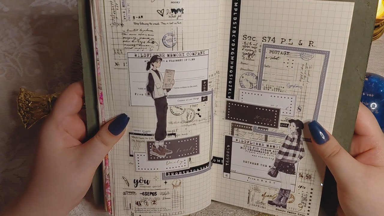 블랙테마 감티지 다꾸 #journaling #scrapbooking