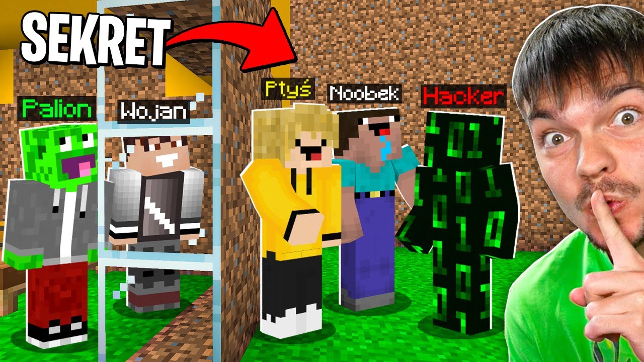 Sekretnie PODGLĄDAMY NOOBKA i PTYSIA Gdy Nie Patrzyli w Minecraft!