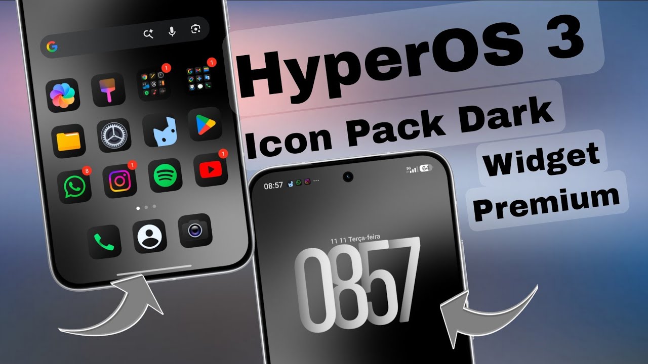 New Release - HyperOS 3 Icon Pack Dark - It's Beautiful! - Install Now
