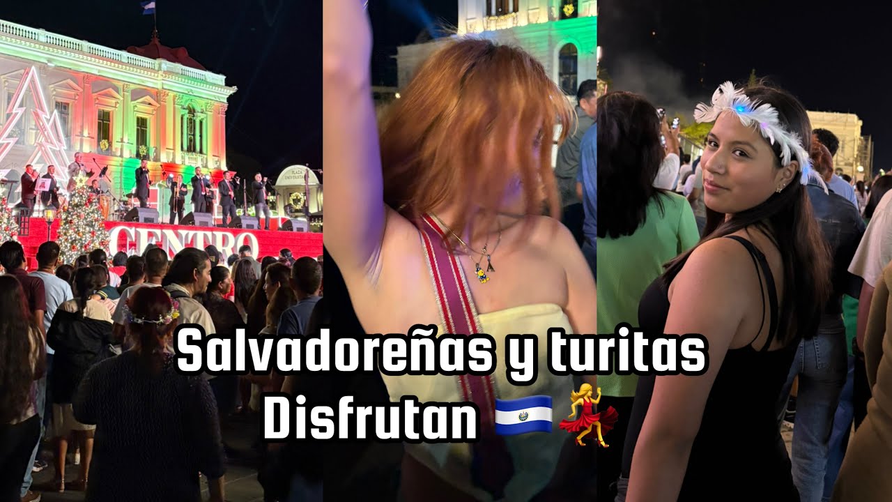 Sangre morena puso a bailar 🥳 a todos en El Salvador con buena cumbia 💙