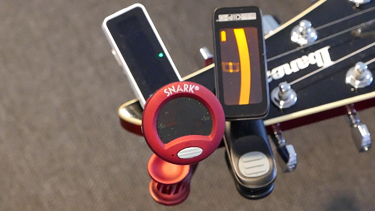 PolyTune Clip vs Peterson StroboClip HD vs Snark Clip-ON Tuners comparison  IBANEZ FRM-250