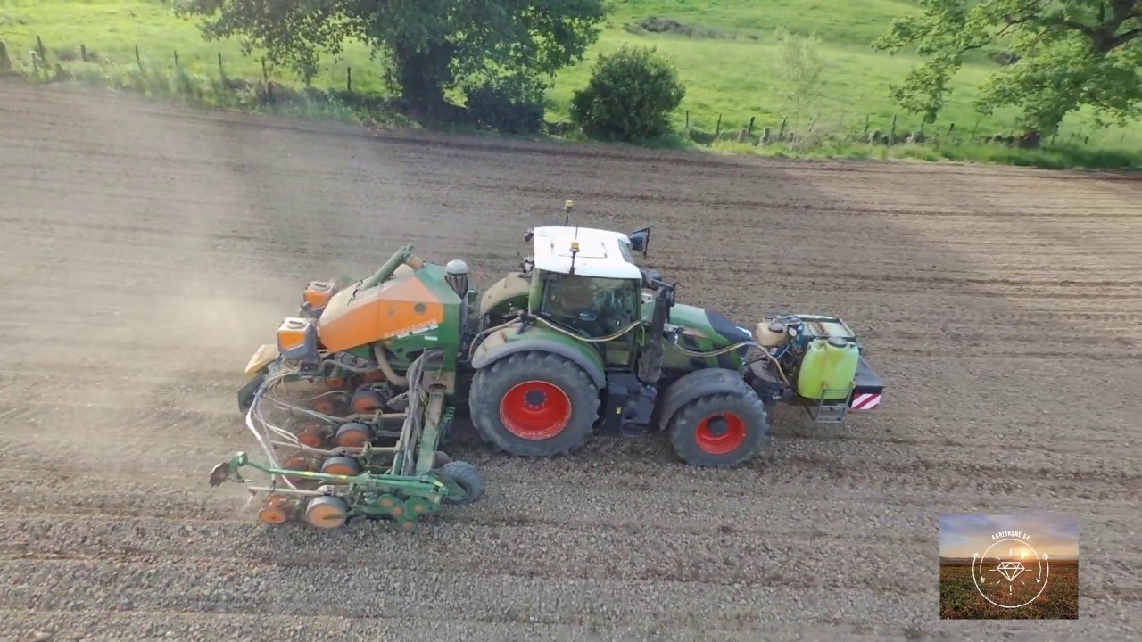 semis de maïs | FENDT 720 / AMAZONE EDX 6000-2C