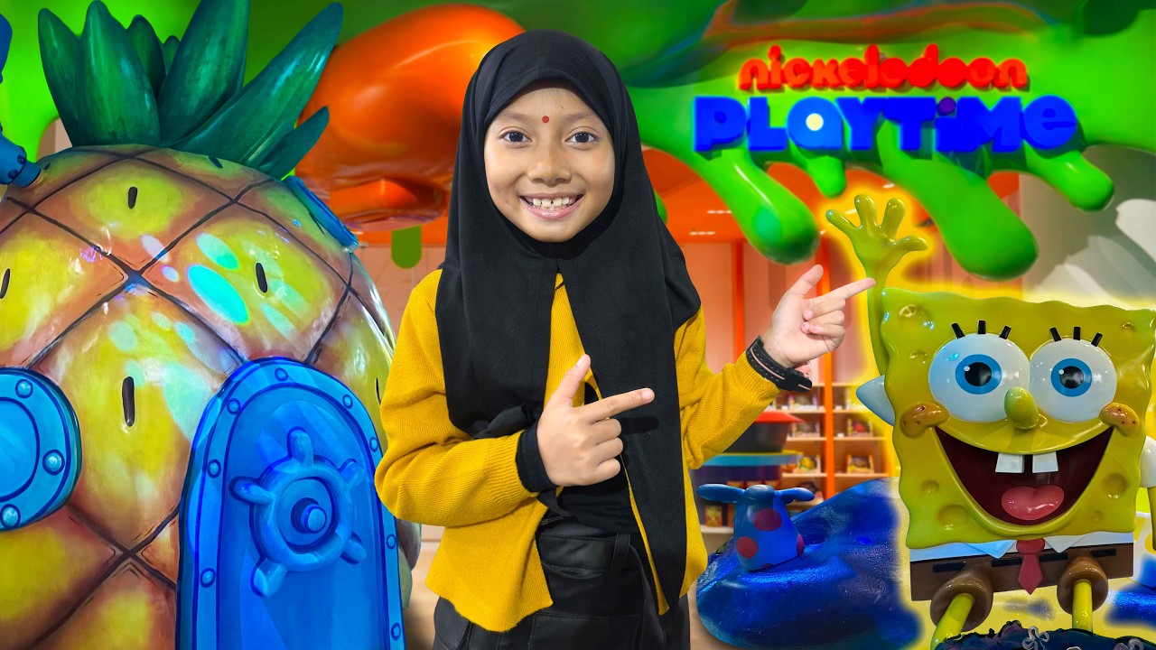 AQILA KE RUMAH SPONGEBOB DI DUNIA NYATA