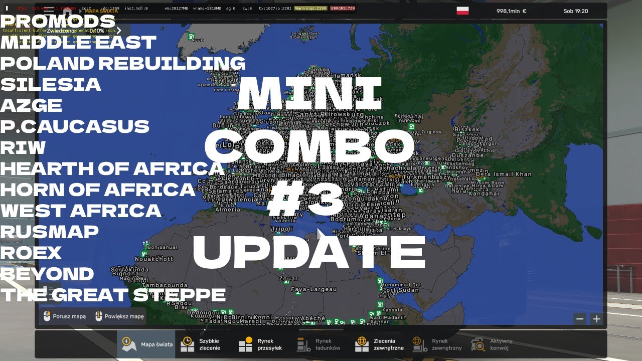 Mini Combo #3 UPDATE !!! ETS2 1.50  - POLAND REB SILESIA PROMODS TGS   RUSMAP ROEX I INNE