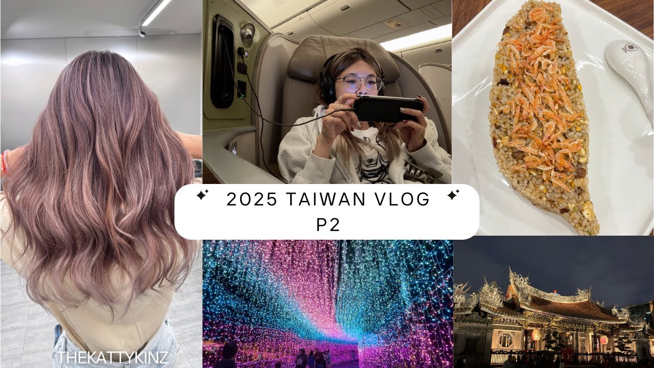 2025 Taiwan Vlog P2 | 聖誕月🎄、南部拜拜之旅、染頭髮💇🏻‍♀️、台灣下次見 | theKattyKinz