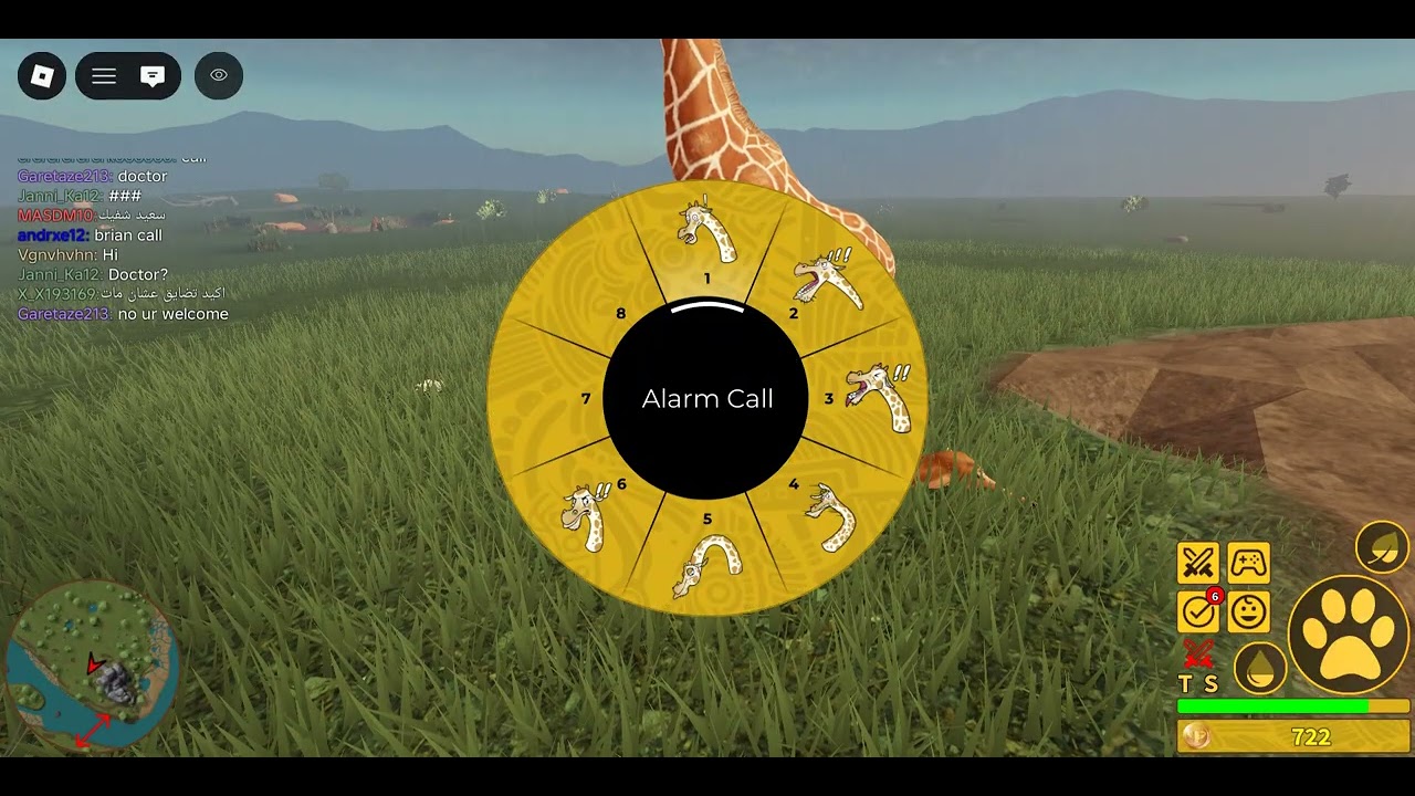 am play girafe in Roblox (savana life)