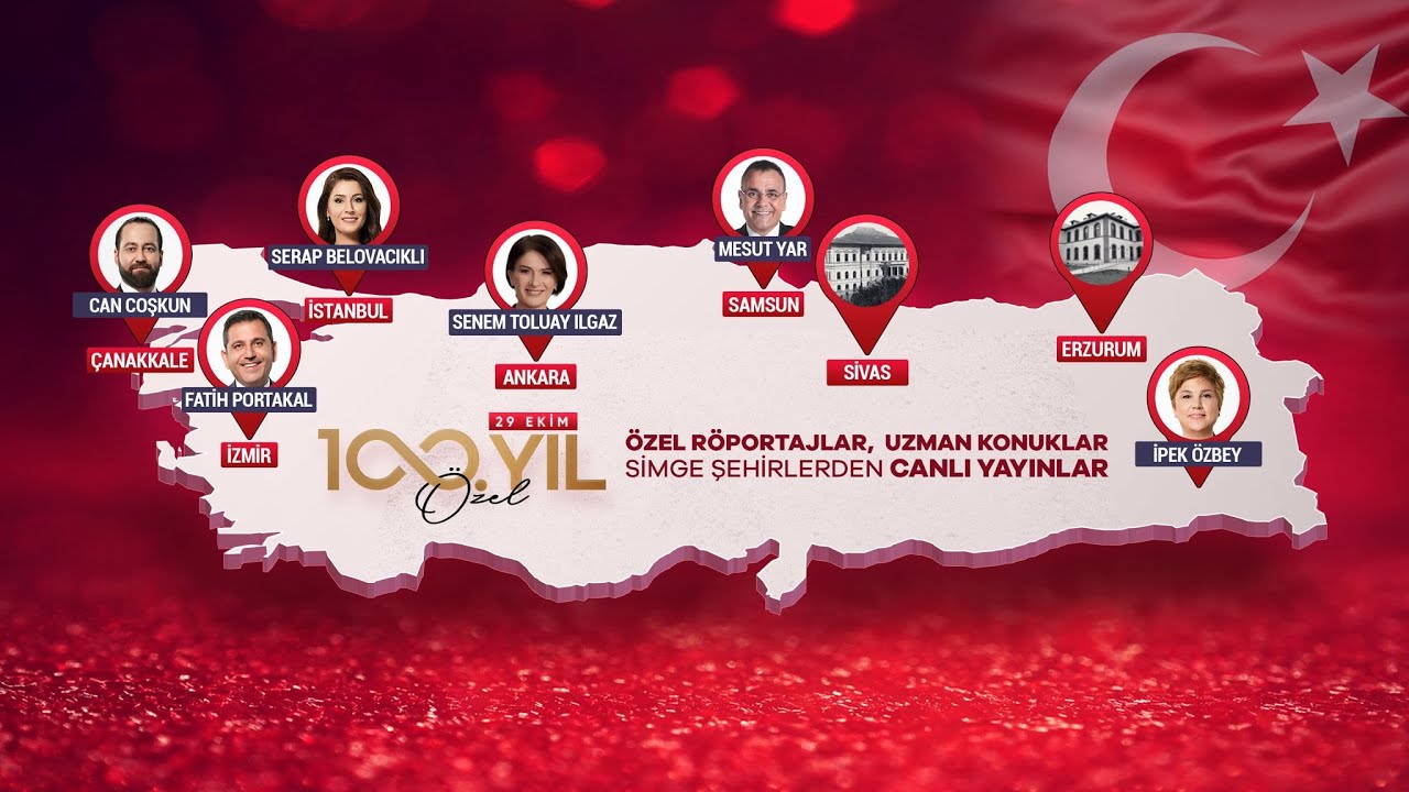 Sözcü TV 100. Yıl Özel Yayını - 29 Ekim Cumhuriyet Bayramı Coşkusu
