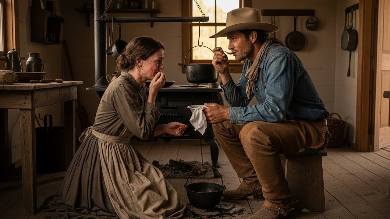 She Was Beaten for Burning Dinner, A Cowboy Tasted It and Called It Perfect