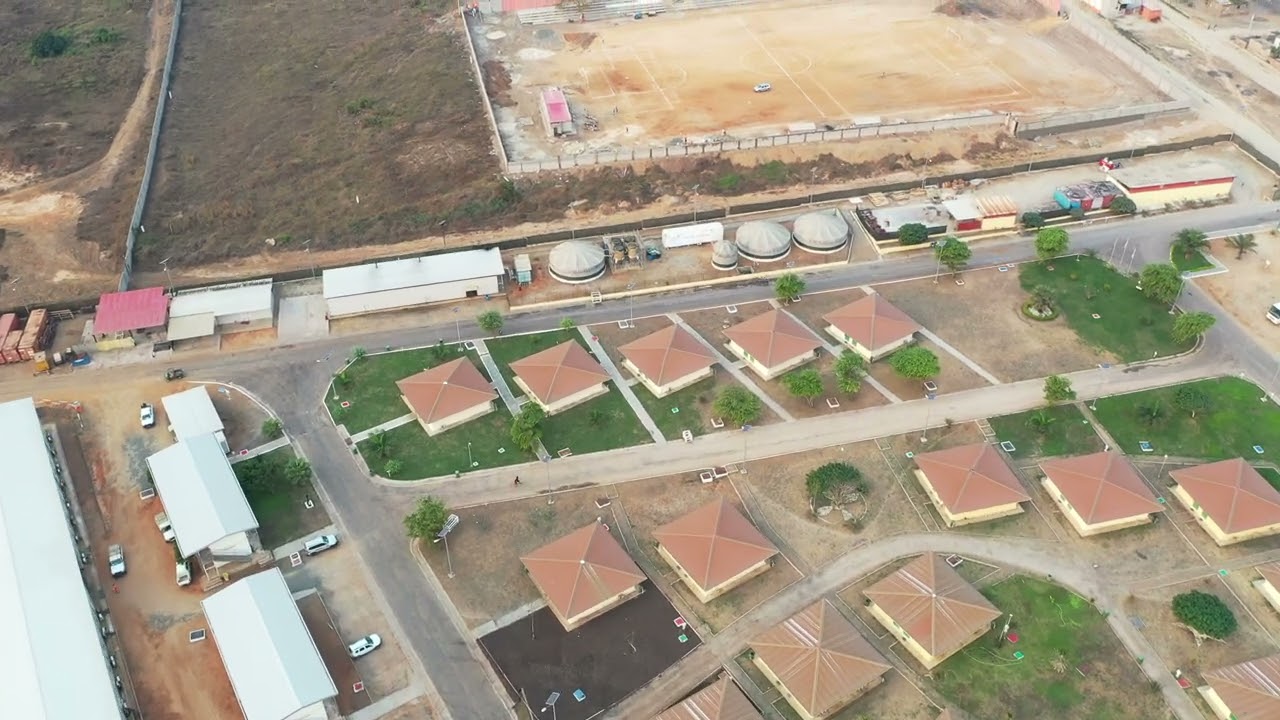 Aerial view Ambriz Accomodation Base