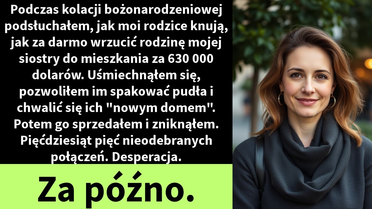 Podczas kolacji bożonarodzeniowej podsłuchałem, jak moi rodzice knują, jak za darmo wrzucić rodzinę