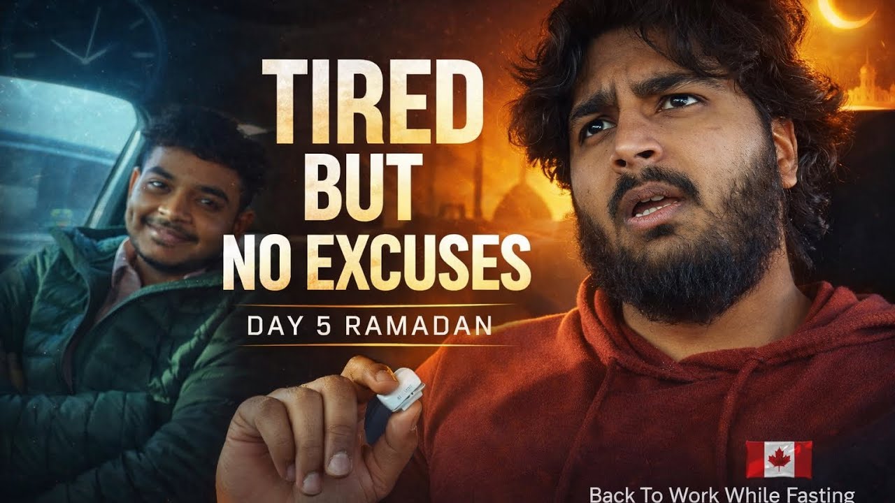DAY 5 OF RAMADAN | Back To Work While Fasting 😴💪 (NRI Life in Canada)
