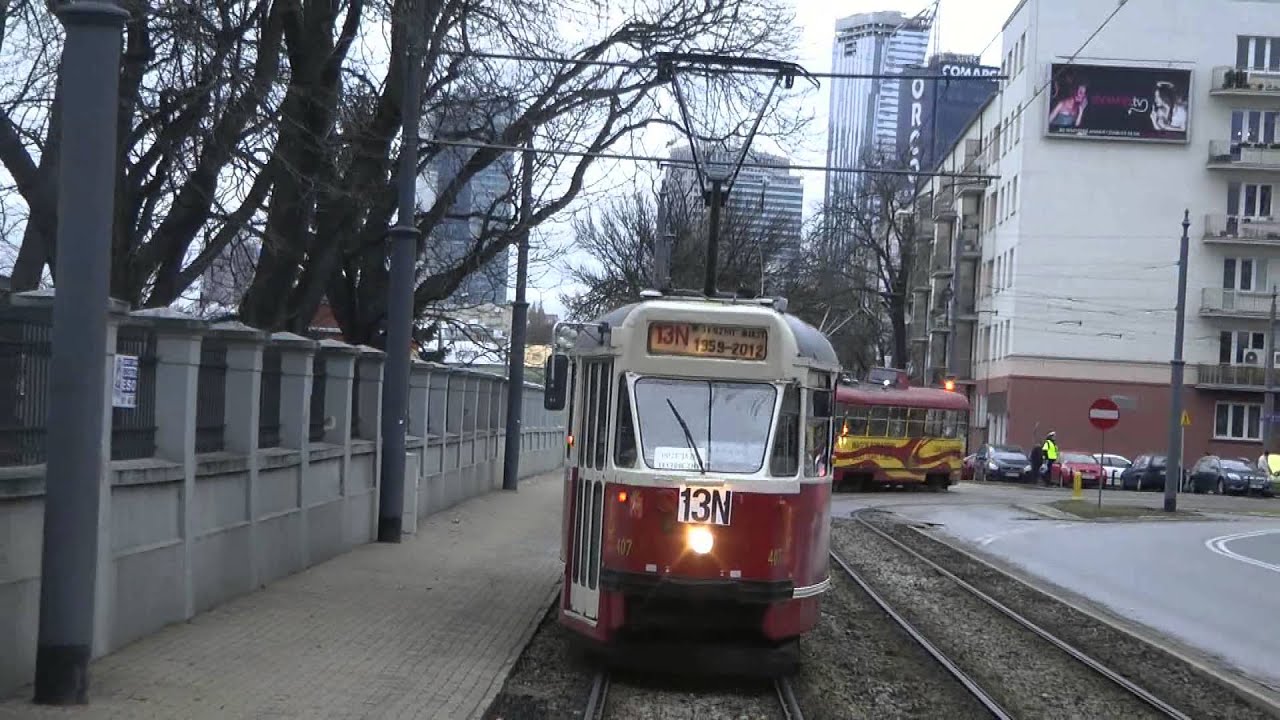 Tramwaje Warszawa Pożegnanie wagonów 13N cz.I