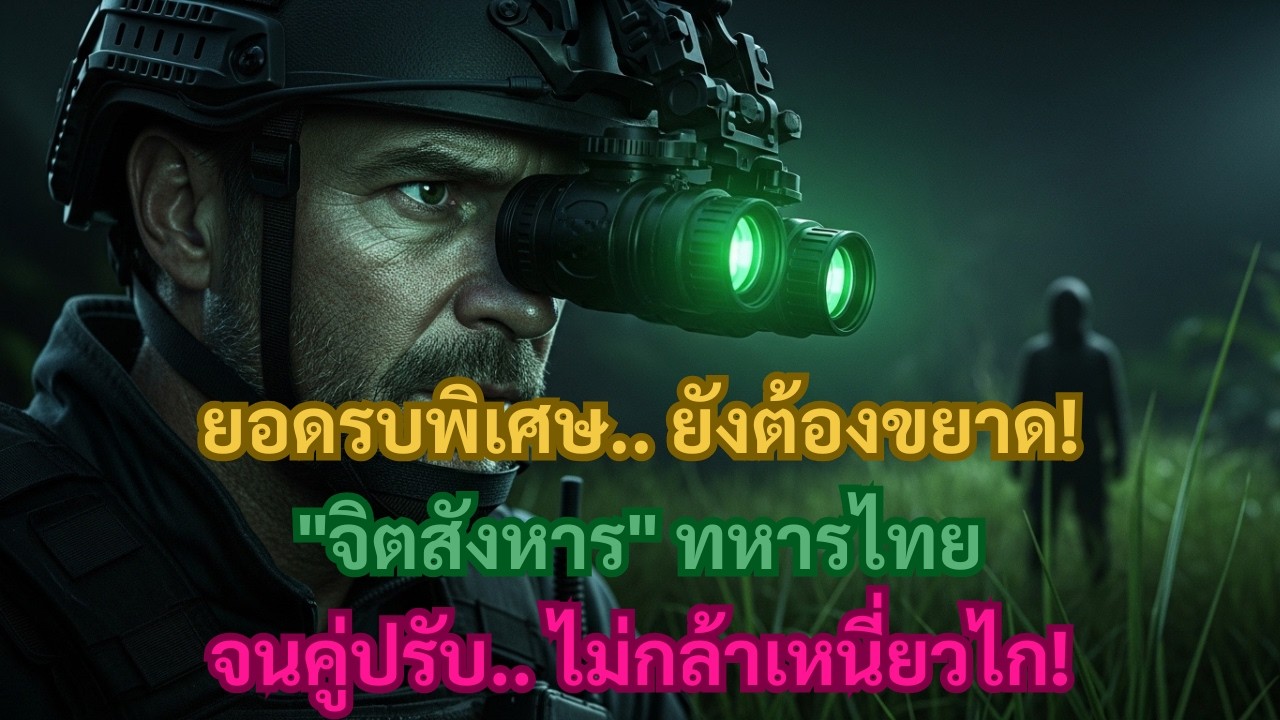 ยอดรบพิเศษที่เก่งที่สุดยังต้องขยาด! ต่อจิตสังหารทหารไทยจนคู่ปรับไม่กล้าเหนี่ยวไก โลกถึงกับอึ้ง!
