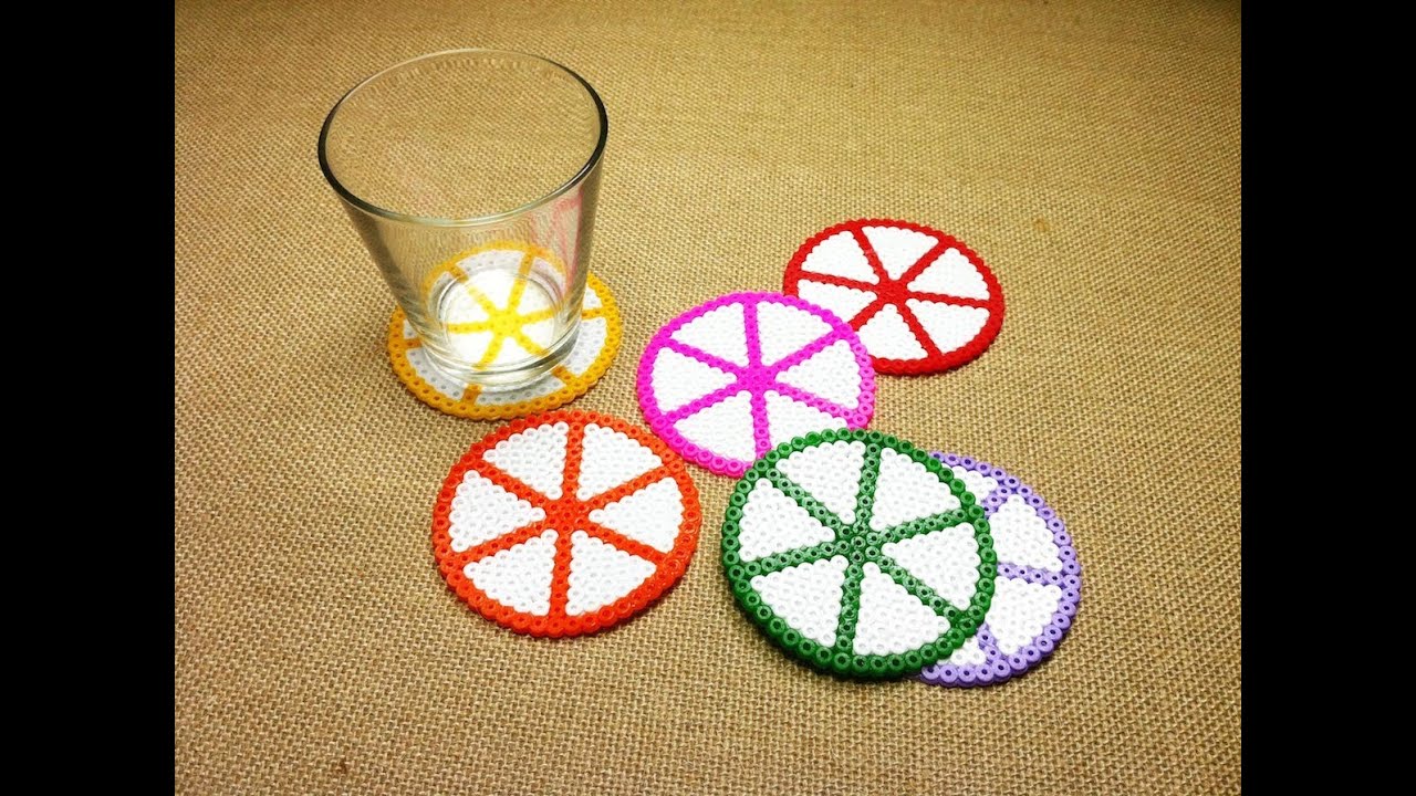 Cómo hacer posavasos con cuentas de plástico Hama Beads (Tutorial DIY)