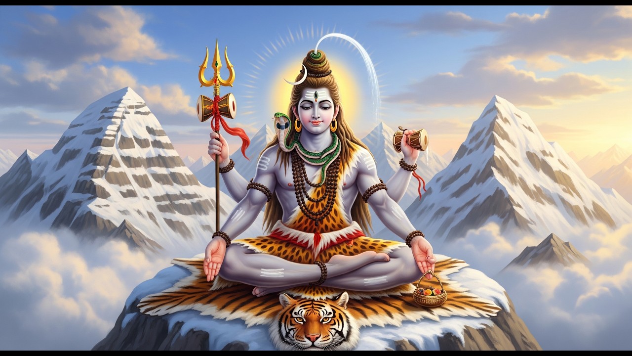 Karpur Gauram Karunavataram  Shiva Dhyana Shlok  Powerful Meditation Mantra