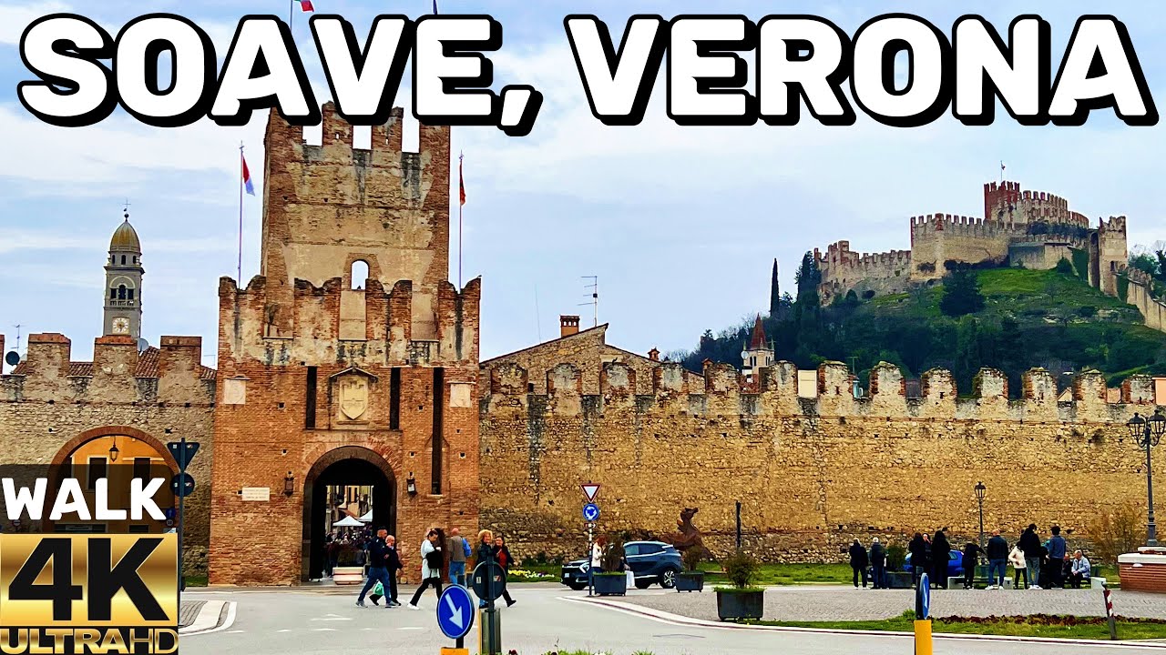 [4K]🇮🇹 SOAVE, VERONA ITALY - THE MOST BEAUTIFUL VILLAGE OF ITALY | WALKING TOUR